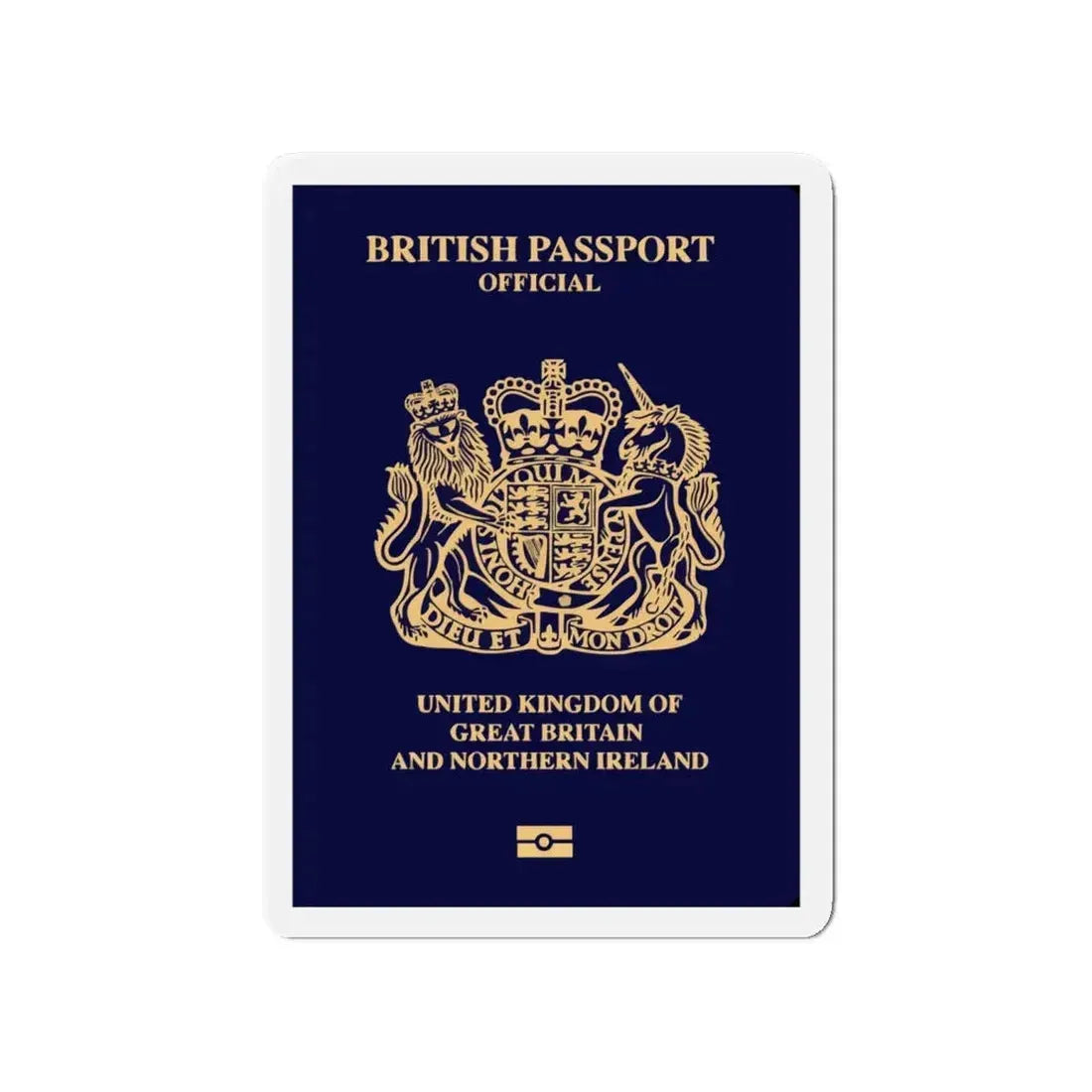 British Passport 2020 (Official) - Refrigerator Magnet 4 Inch - The Sticker Space