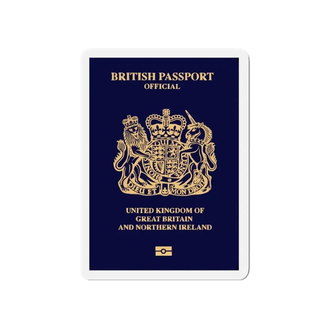 British Passport 2020 (Official) - Refrigerator Magnet 5 Inch - The Sticker Space