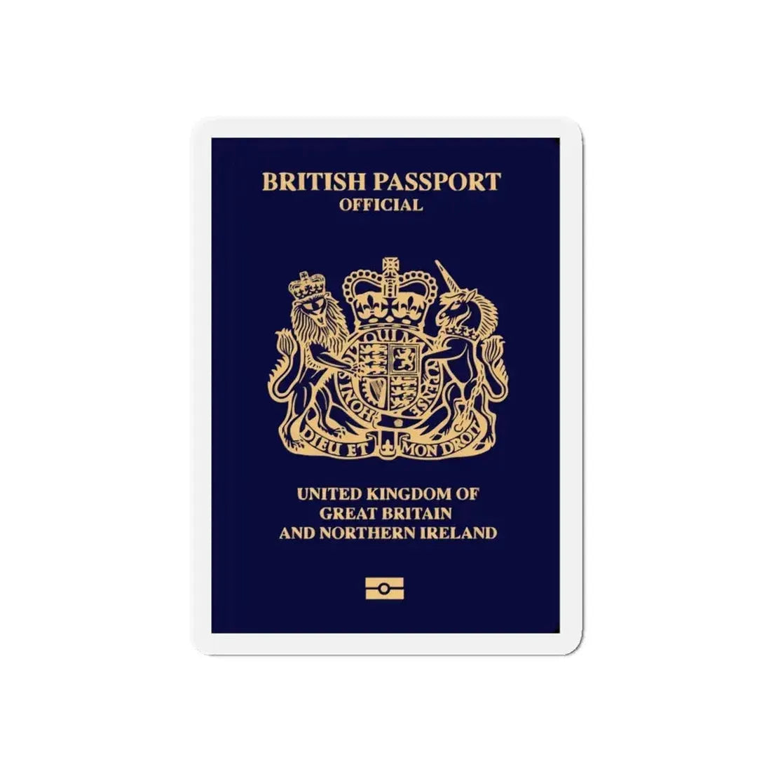 British Passport 2020 (Official) - Refrigerator Magnet 6 Inch - The Sticker Space