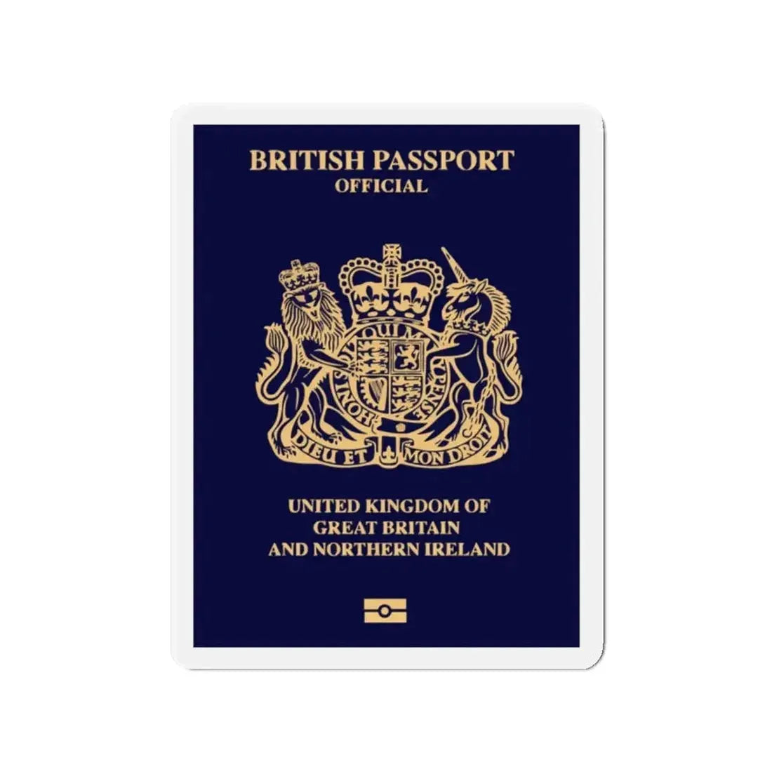 British Passport 2020 (Official) - Refrigerator Magnet - The Sticker Space