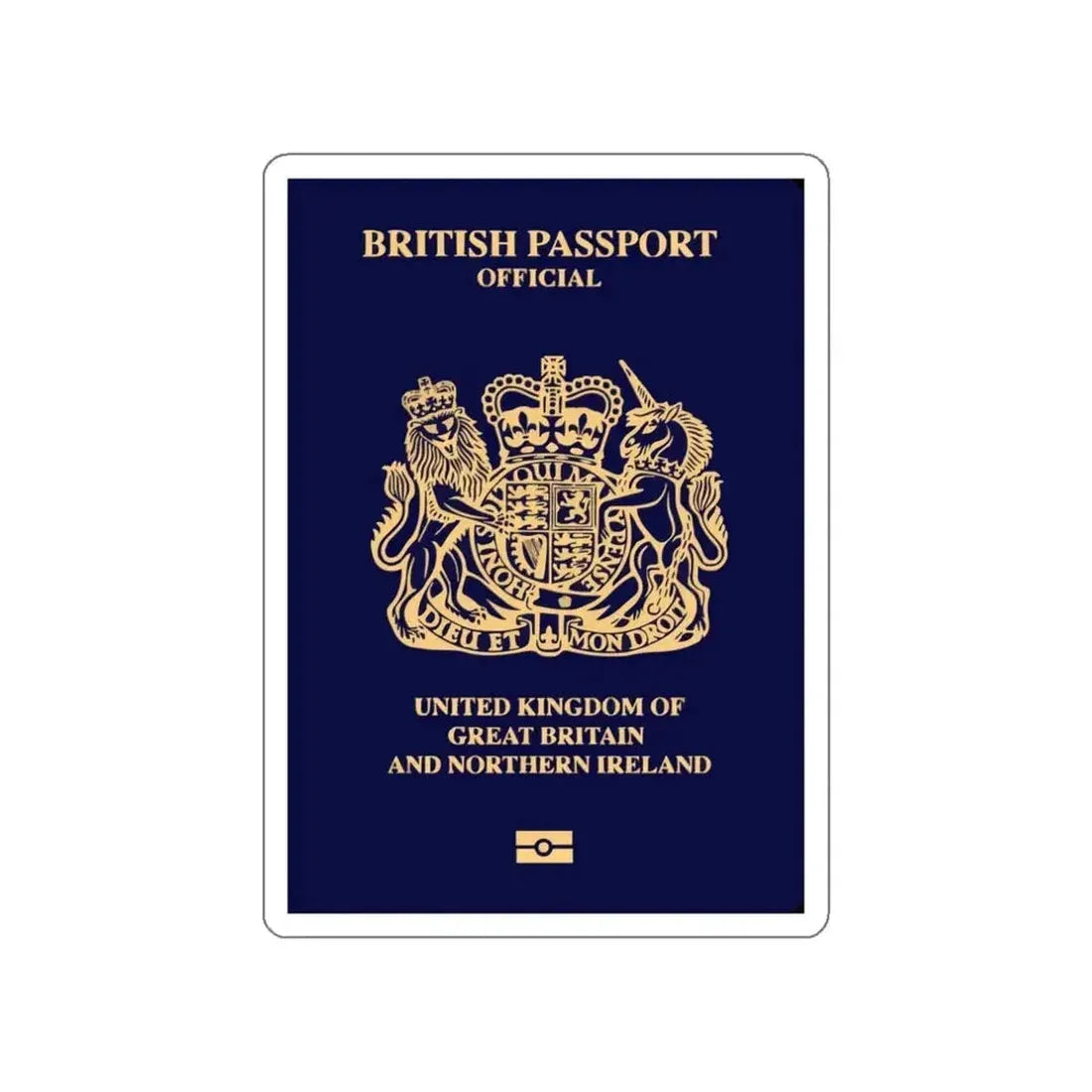 British Passport 2020 (Official) STICKER Vinyl Die-Cut Decal - The Sticker Space