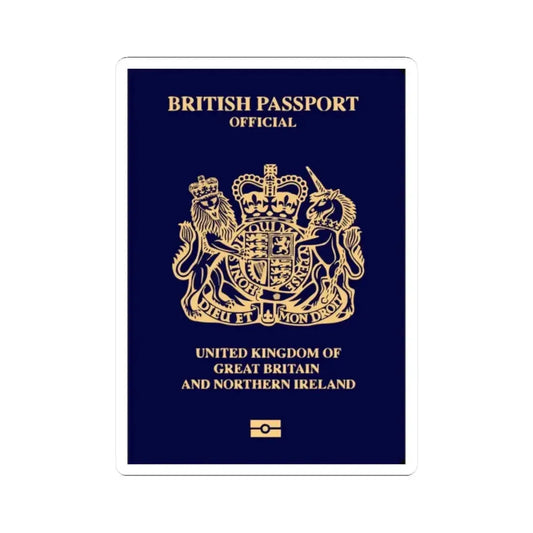 British Passport 2020 (Official) - STICKER Vinyl Kiss-Cut Decal 2 Inch White - The Sticker Space