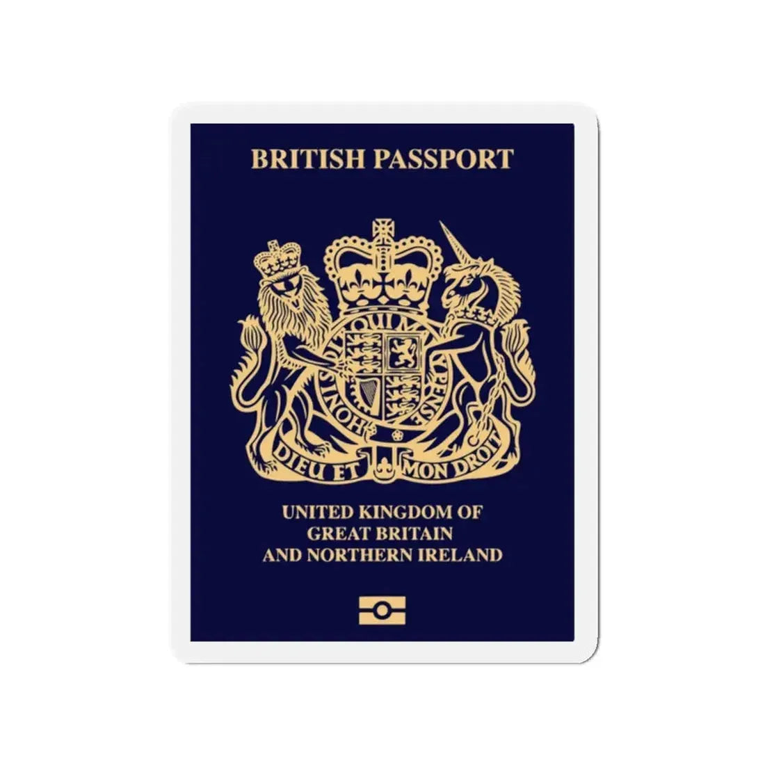 British Passport 2020 - Refrigerator Magnet 2 Inch - The Sticker Space