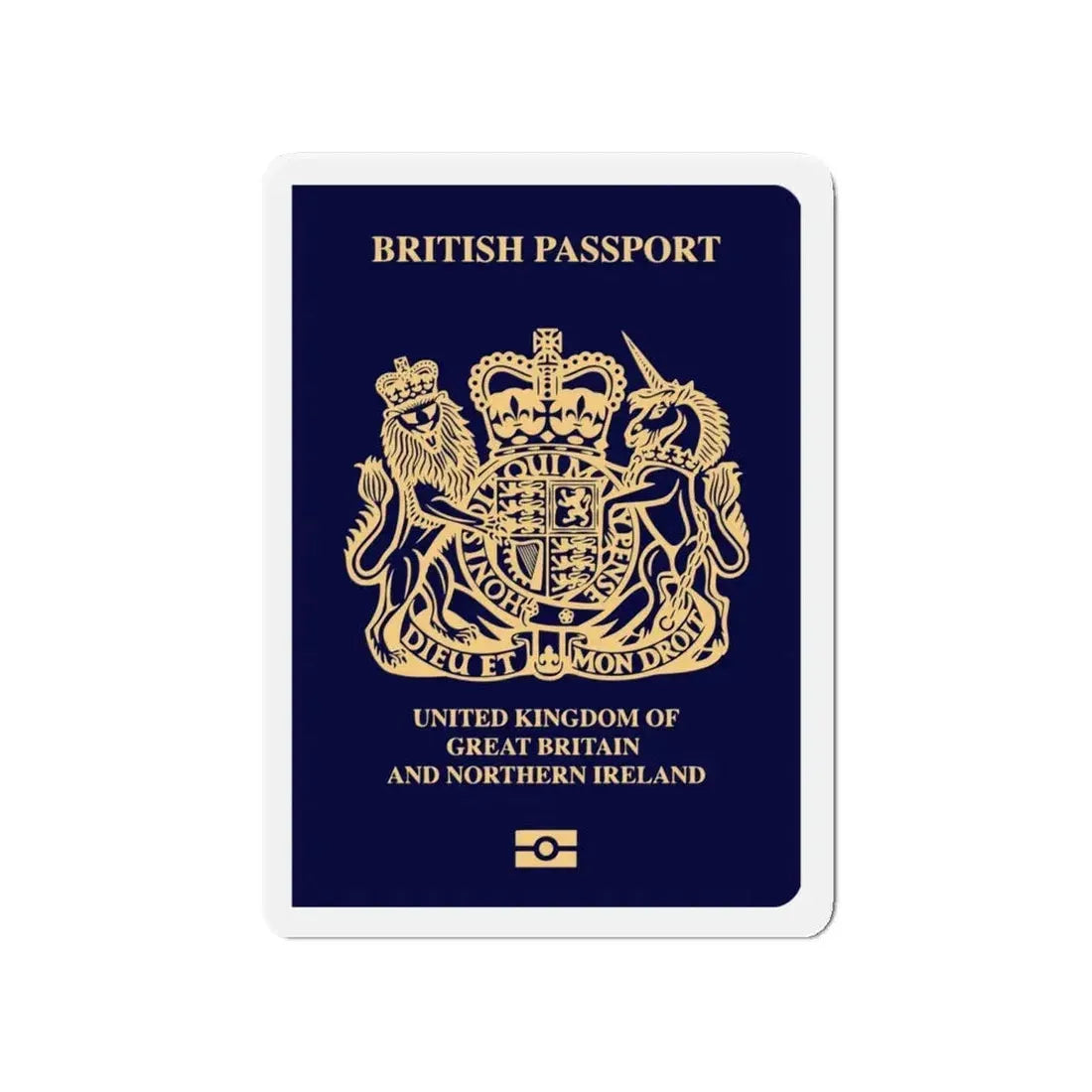 British Passport 2020 - Refrigerator Magnet 4 Inch - The Sticker Space