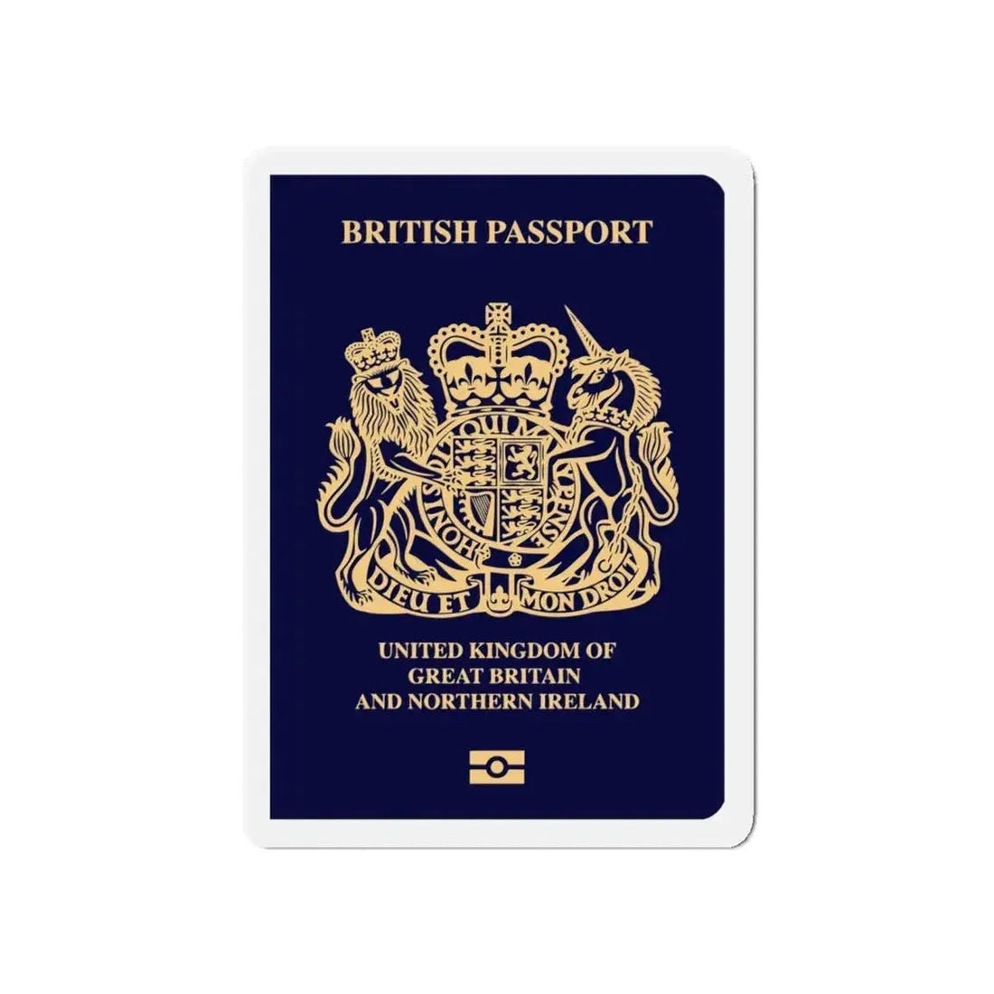 British Passport 2020 - Refrigerator Magnet 5 Inch - The Sticker Space