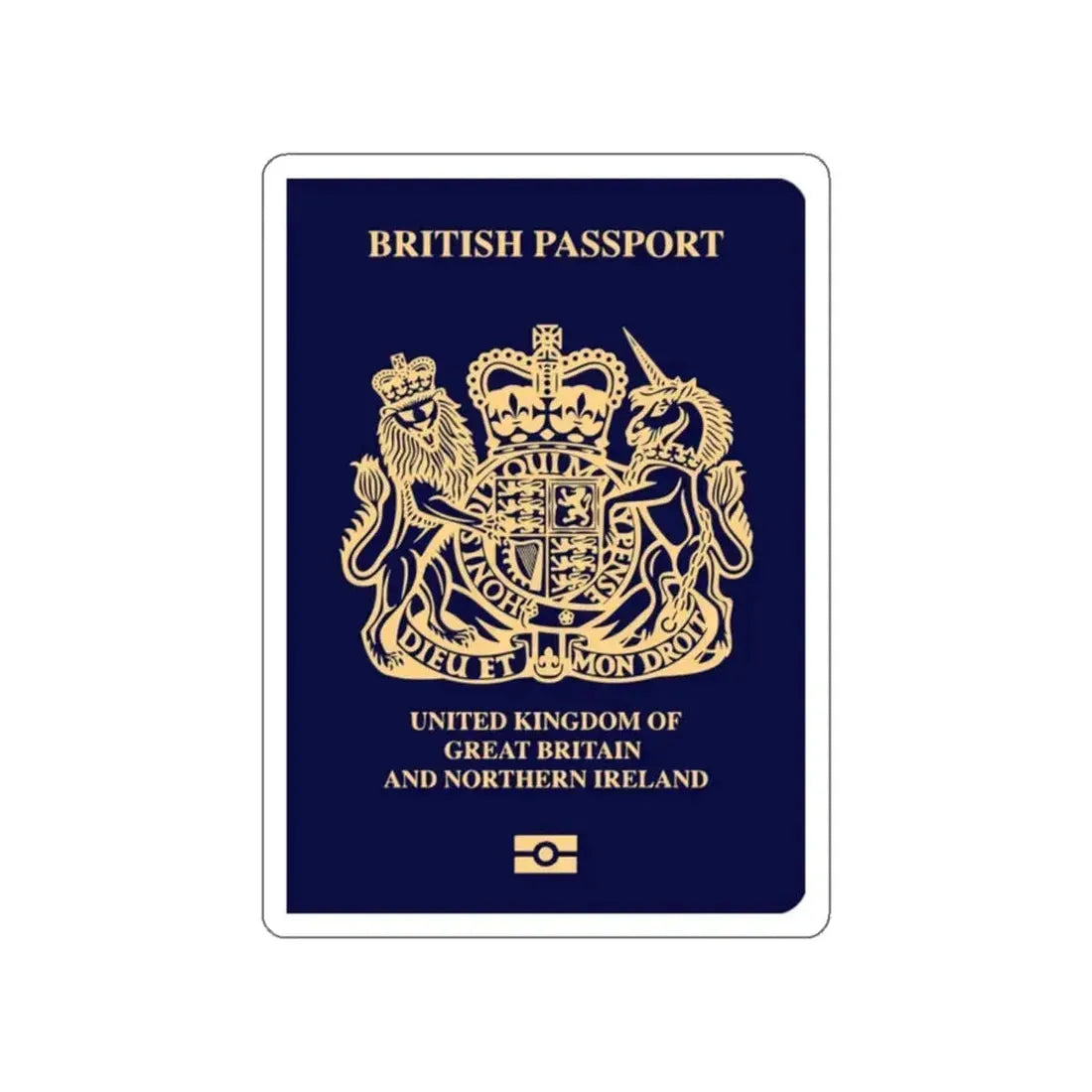 British Passport 2020 STICKER Vinyl Die-Cut Decal 2 Inch - The Sticker Space