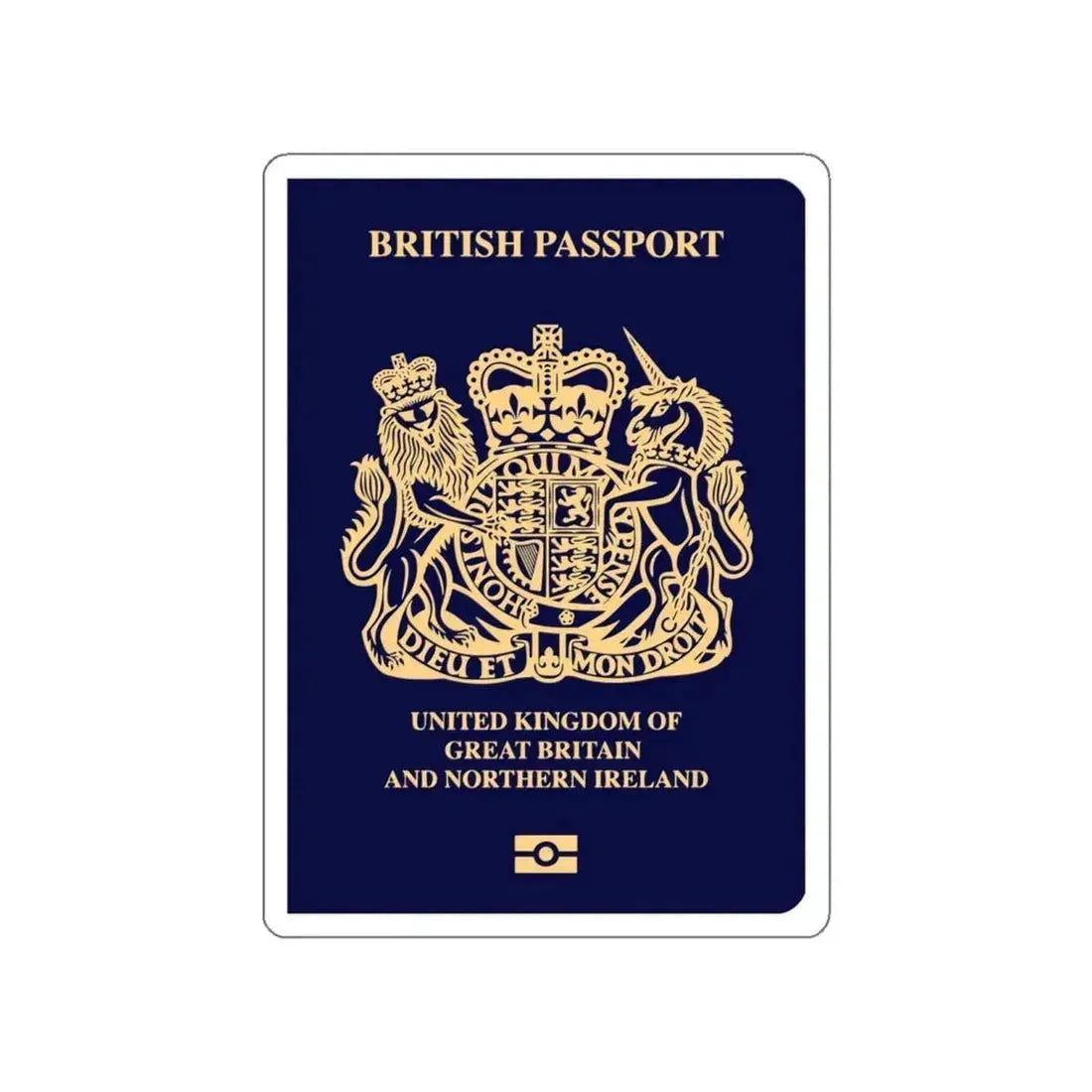 British Passport 2020 STICKER Vinyl Die-Cut Decal 6 Inch - The Sticker Space