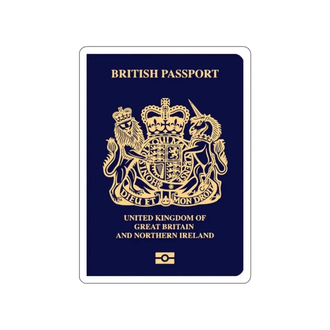 British Passport 2020 STICKER Vinyl Die-Cut Decal - The Sticker Space