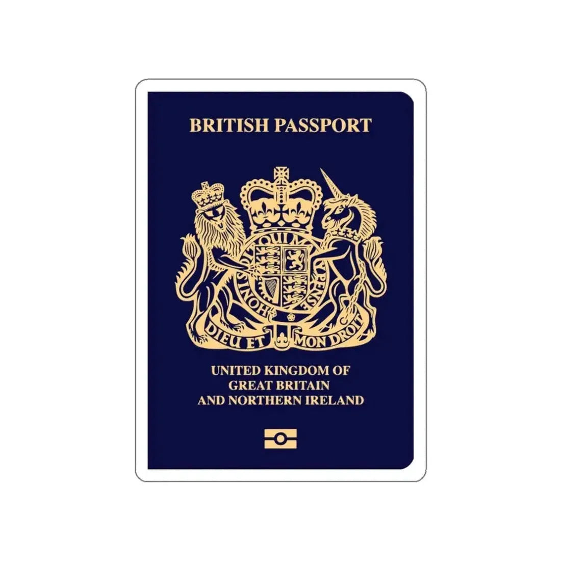 British Passport 2020 STICKER Vinyl Die-Cut Decal - The Sticker Space