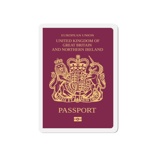 British Passport - Die-Cut Magnet-6 × 6"-The Sticker Space