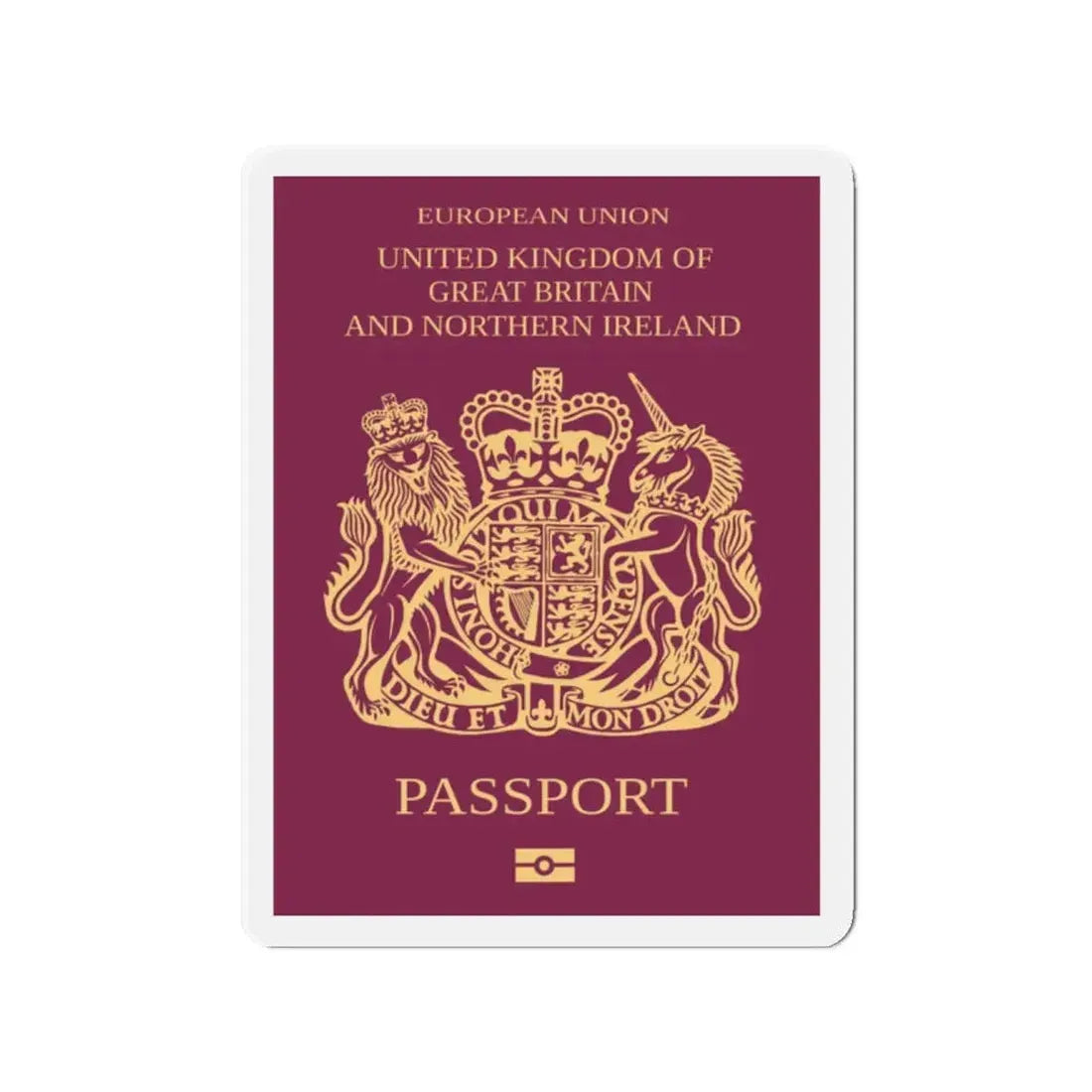 British Passport - Refrigerator Magnet 2 Inch - The Sticker Space