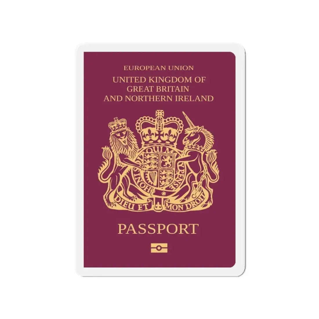 British Passport - Refrigerator Magnet 3 Inch - The Sticker Space