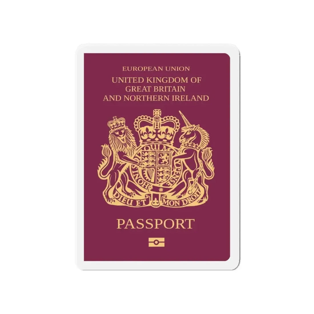 British Passport - Refrigerator Magnet 4 Inch - The Sticker Space