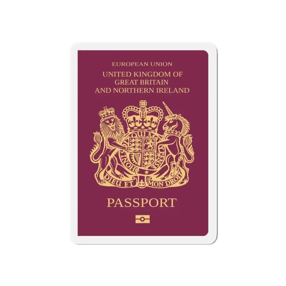 British Passport - Refrigerator Magnet 5 Inch - The Sticker Space