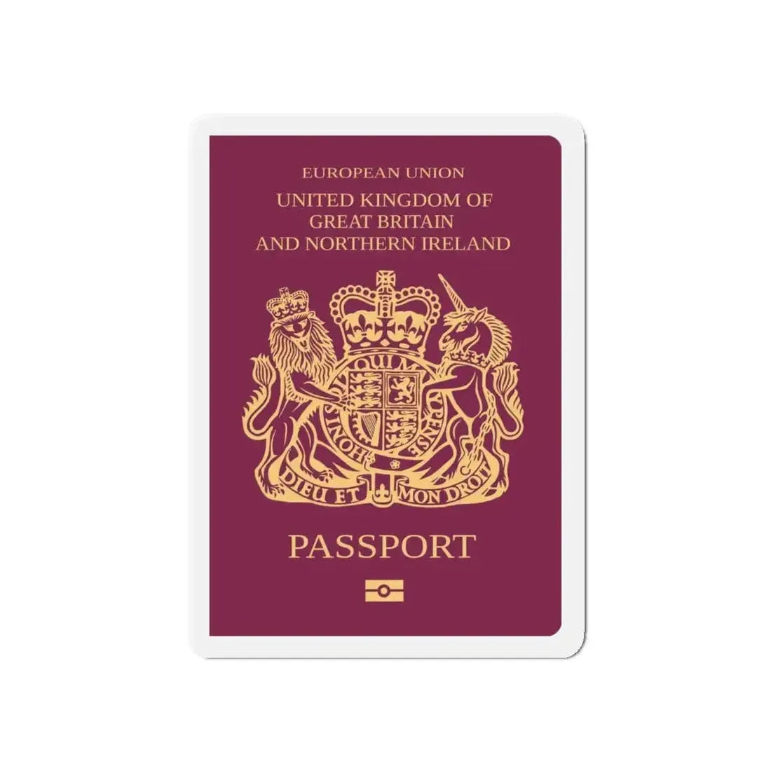 British Passport - Refrigerator Magnet - The Sticker Space