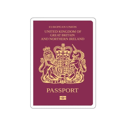 British Passport STICKER Vinyl Die-Cut Decal - The Sticker Space