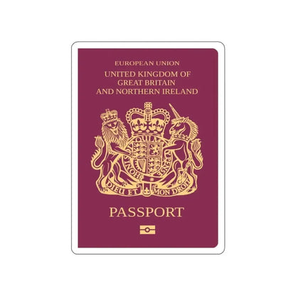 British Passport STICKER Vinyl Die-Cut Decal - The Sticker Space
