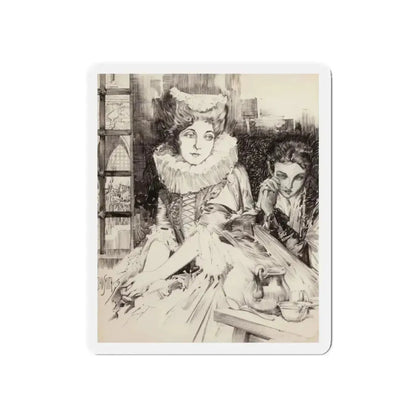 British Scene Depicting the Beheading of Anne Boleyn (Magazine Illustration) Refrigerator Magnet - The Sticker Space