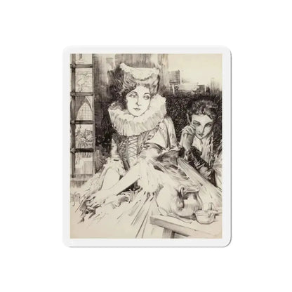 British Scene Depicting the Beheading of Anne Boleyn (Magazine Illustration) Refrigerator Magnet - The Sticker Space