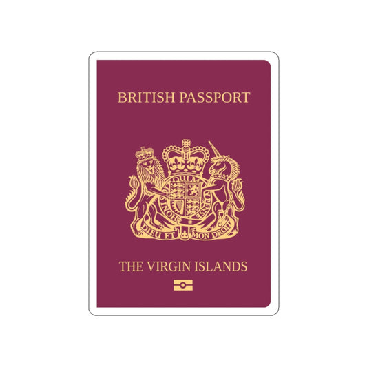 British Virgin Islands Passport STICKER Vinyl Die-Cut Decal-White-The Sticker Space