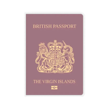 British Virgin Islands Passport - STICKER Vinyl Kiss-Cut Decal 2 Inch Transparent - The Sticker Space
