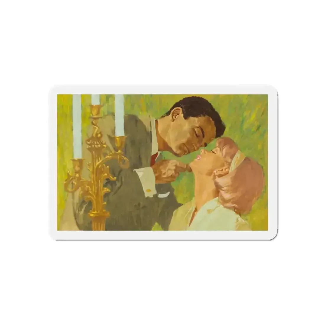 British Women's Magazine Illustration (c. 1963) (Magazine Illustration) Refrigerator Magnet - The Sticker Space