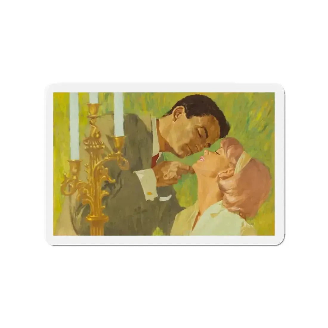 British Women's Magazine Illustration (c. 1963) (Magazine Illustration) Refrigerator Magnet - The Sticker Space