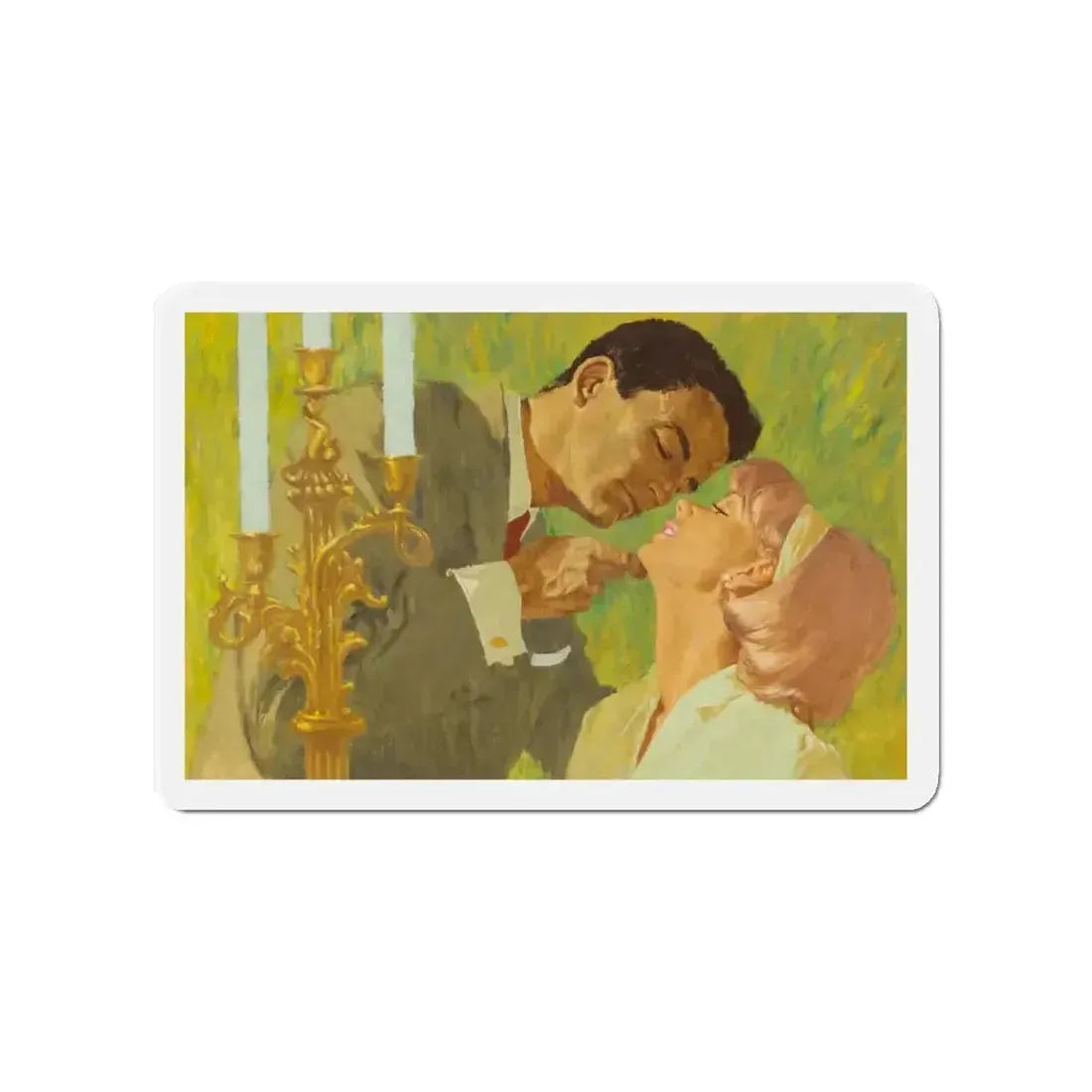 British Women's Magazine Illustration (c. 1963) (Magazine Illustration) Refrigerator Magnet - The Sticker Space