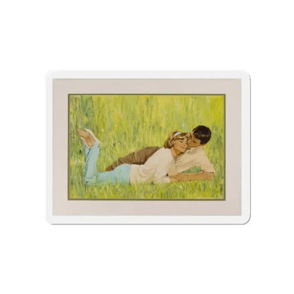 British Women's Magazine Illustration (Grestock and Marsh, c. 1960s) (Magazine Illustration) Refrigerator Magnet 6 Inch Die-Cut - The Sticker Space