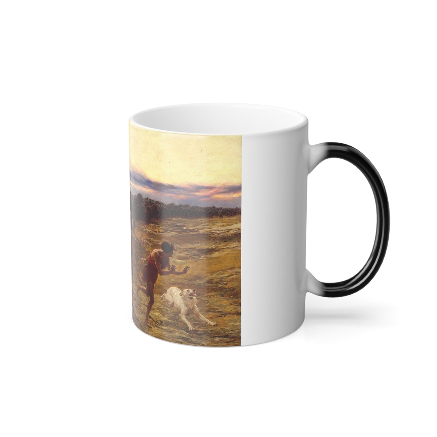 Briton Riviere (1840-1920) The Miracle of the Gaderene Swine - 1883 - Color Changing Mug 11oz-11oz-The Sticker Space