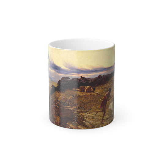 Briton Riviere (1840-1920) The Miracle of the Gaderene Swine - 1883 - Color Changing Mug 11oz-11oz-The Sticker Space