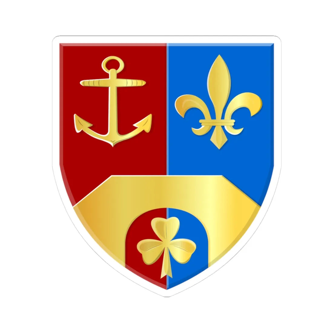 Britswert wapen (Netherlands) (Coat of Arms) STICKER Vinyl Kiss-Cut Decal 3 Inch White - The Sticker Space