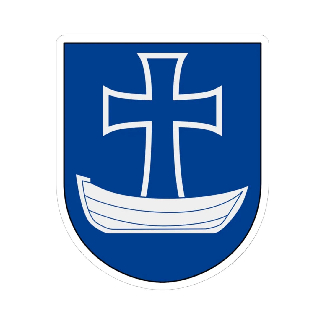 Bräkne-Hoby vapen (Sweden) (Coat of Arms) STICKER Vinyl Kiss-Cut Decal 4 Inch White - The Sticker Space