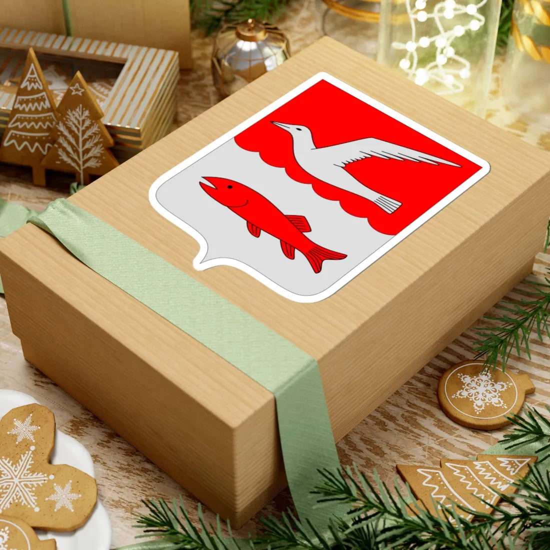 Brändö.vaakuna (Finland) (Coat of Arms) STICKER Vinyl Kiss-Cut Decal - The Sticker Space