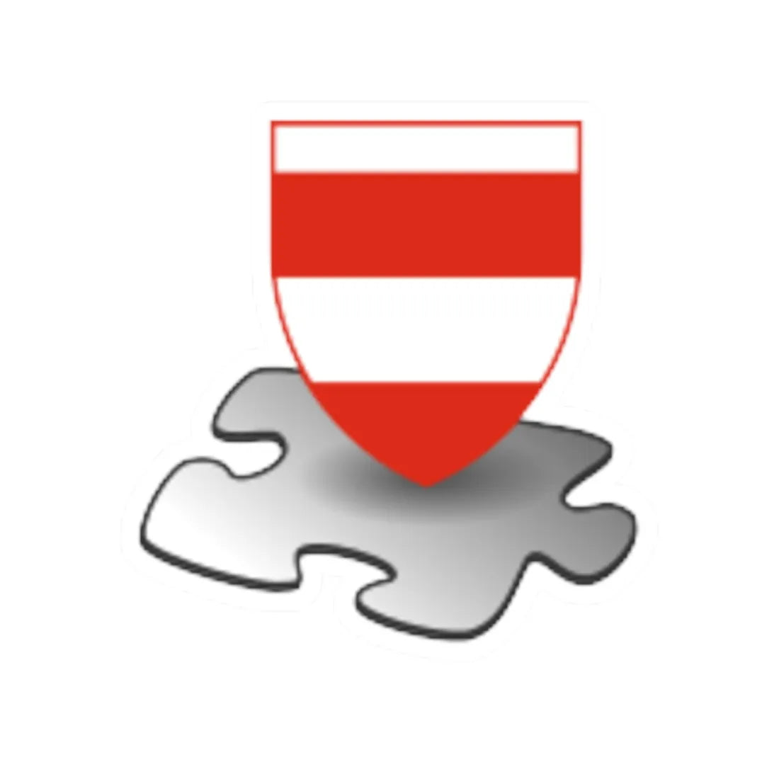 Brno stub (Czech Republic) (Coat of Arms) STICKER Vinyl Kiss-Cut Decal 4 Inch White - The Sticker Space