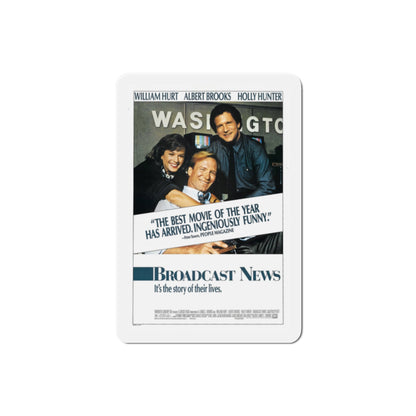 Broadcast News 1987 Movie Poster Die-Cut Magnet-2" x 2"-The Sticker Space