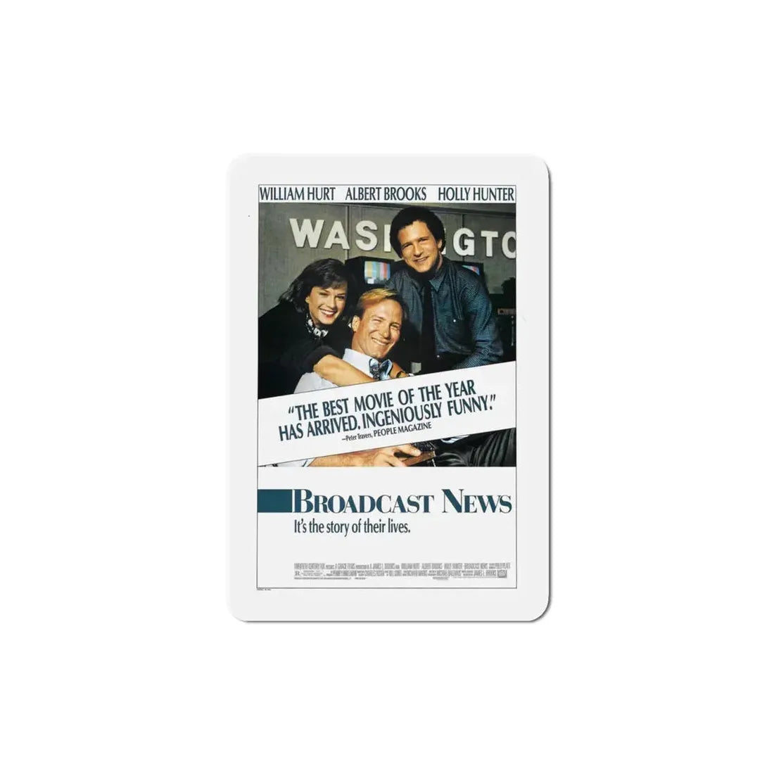 Broadcast News 1987 Movie Poster Refrigerator Magnet 4 Inch - The Sticker Space