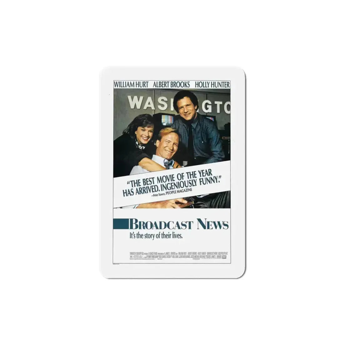 Broadcast News 1987 Movie Poster Refrigerator Magnet - The Sticker Space