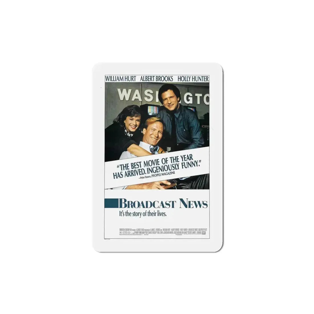 Broadcast News 1987 Movie Poster Refrigerator Magnet - The Sticker Space