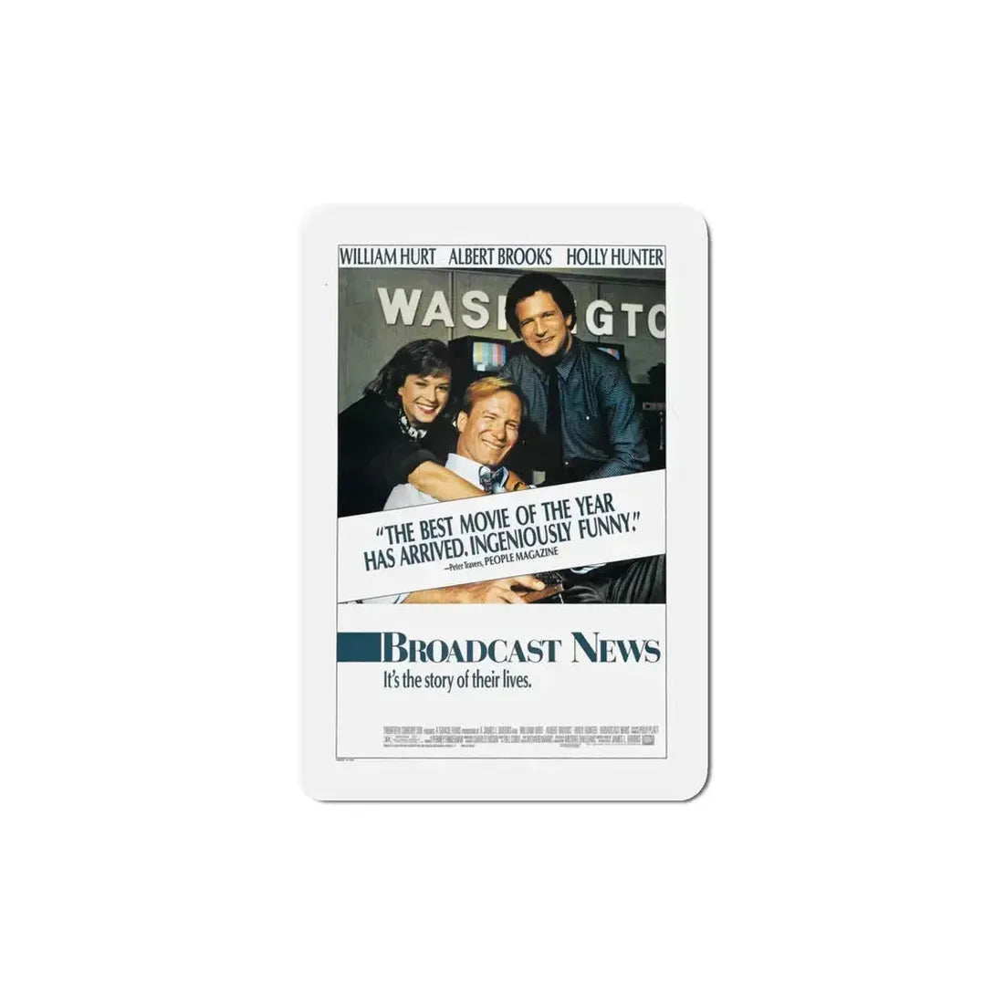 Broadcast News 1987 Movie Poster Refrigerator Magnet - The Sticker Space