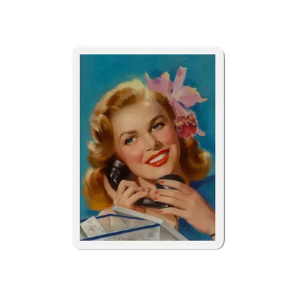 Broadway, 1947 (Magazine Illustration) Refrigerator Magnet 4 Inch Die-Cut - The Sticker Space