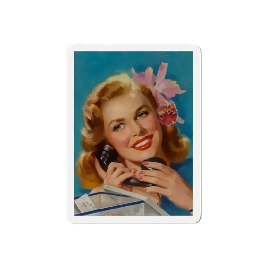 Broadway, 1947 (Magazine Illustration) Refrigerator Magnet - The Sticker Space