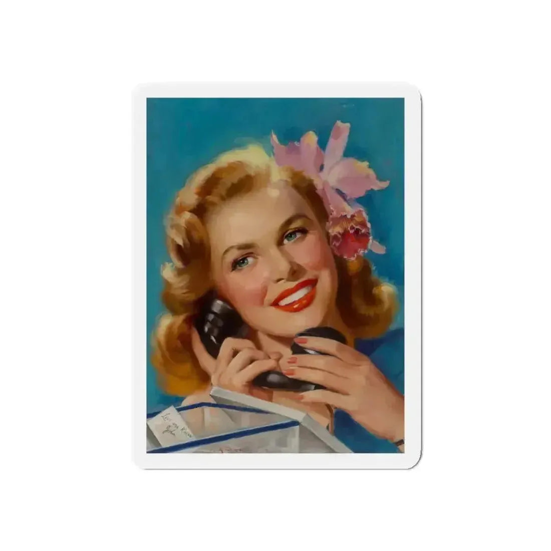 Broadway, 1947 (Magazine Illustration) Refrigerator Magnet - The Sticker Space