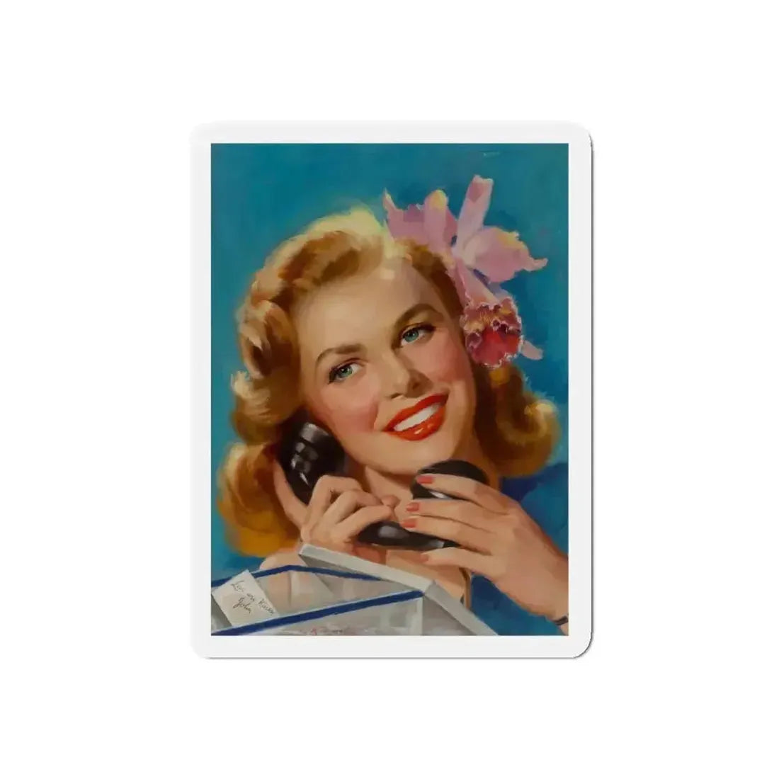 Broadway, 1947 (Magazine Illustration) Refrigerator Magnet - The Sticker Space