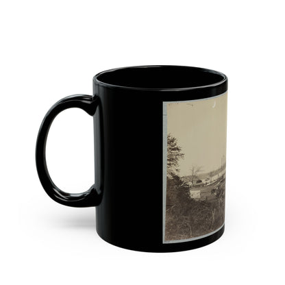 Broadway Landing, Appomattox River, Va., Butler's Signal Tower At Point Of Rocks, In Distance (U.S. Civil War) Black Coffee Mug