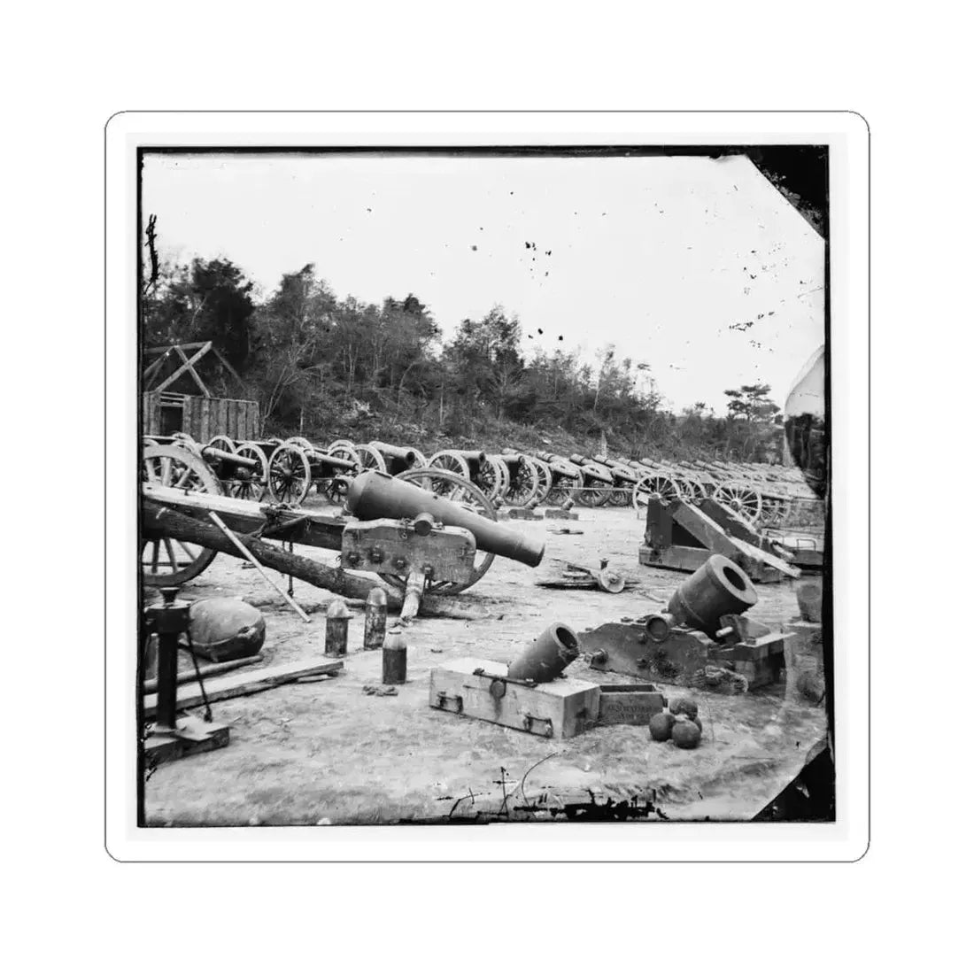 Broadway Landing, Appomattox River, Virginia. Ordnance ( ) (U.S. Civil War) STICKER Vinyl Kiss-Cut Decal 6 Inch White - The Sticker Space