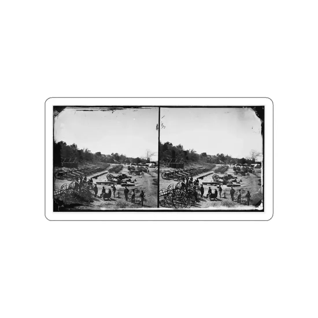 Broadway Landing, Appomattox River, Virginia. Park Of Artillery(2) (U.S. Civil War) STICKER Vinyl Die-Cut Decal - The Sticker Space