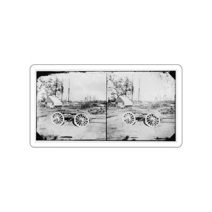 Broadway Landing, Appomattox River, Virginia. Park Of Artillery(3) (U.S. Civil War) STICKER Vinyl Die-Cut Decal White Die-Cut 3 Inch - The Sticker Space