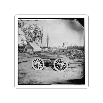 Broadway Landing, Appomattox River, Virginia. Park Of Artillery (U.S. Civil War) STICKER Vinyl Die-Cut Decal White Die-Cut 4 Inch - The Sticker Space