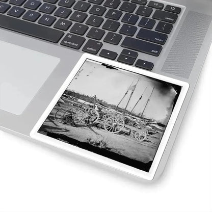 Broadway Landing, Appomattox River, Virginia. Supply Boats and Stores (U.S. Civil War) STICKER Vinyl Kiss-Cut Decal - The Sticker Space